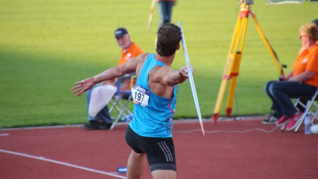 Ten Berge werd Nederlands kampioen speerwerpen (archief