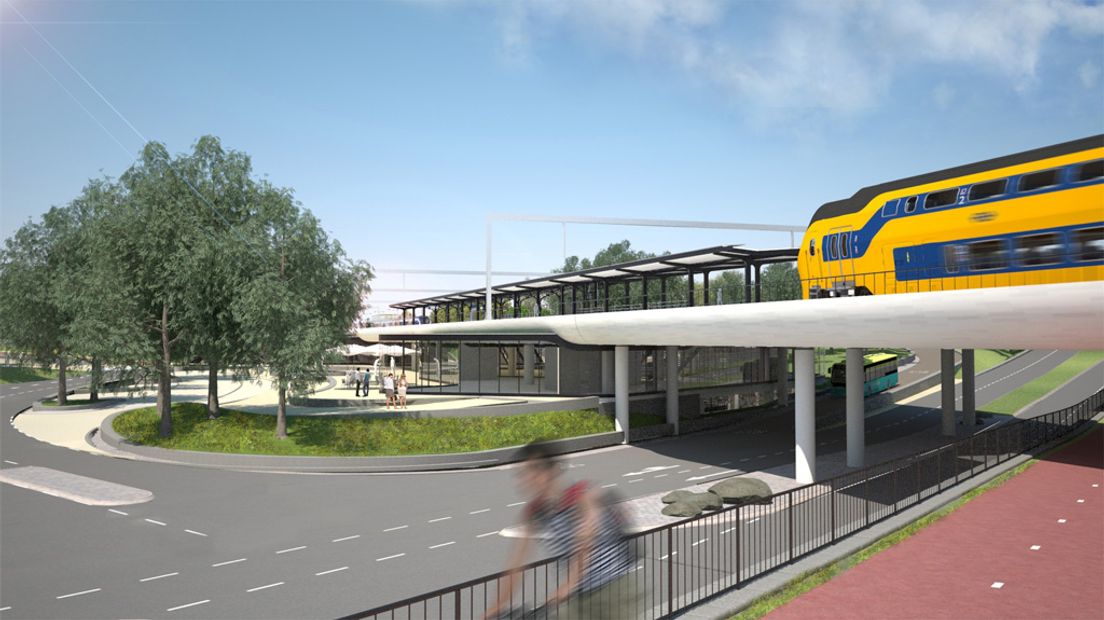 Zo ziet het nieuwe stationsgebied Driebergen-Zeist er vanaf 2020 mogelijk uit.