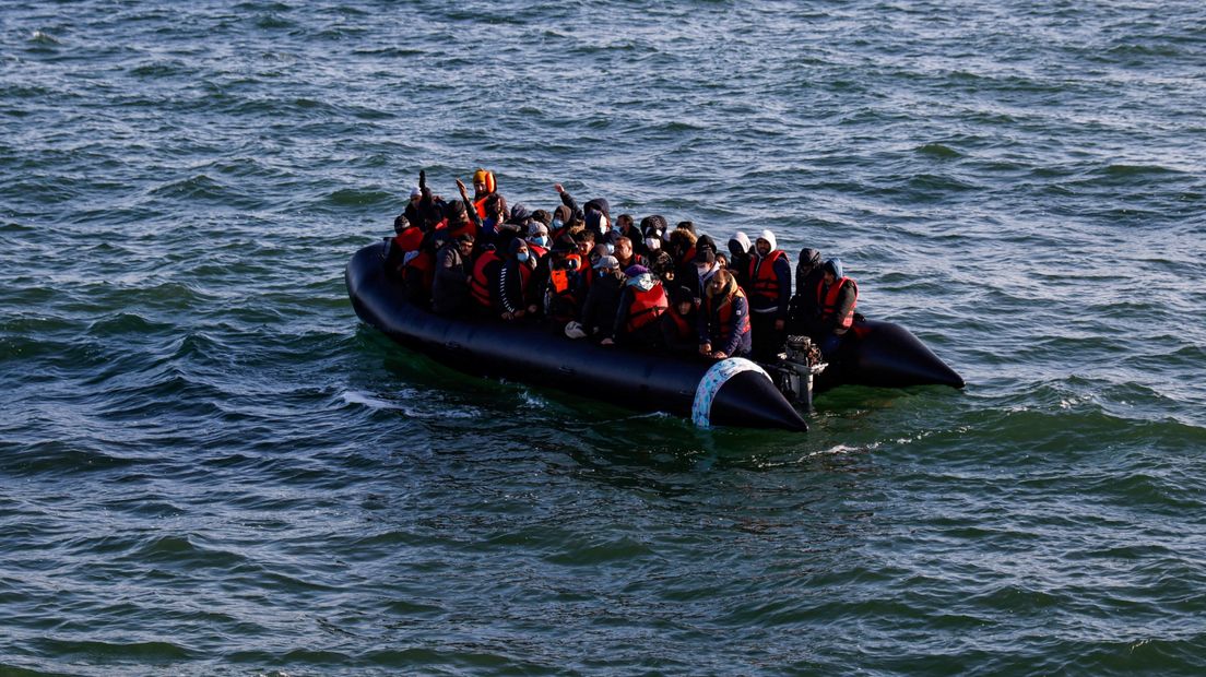 Vluchtelingen op het Kanaal, foto ter illustratie