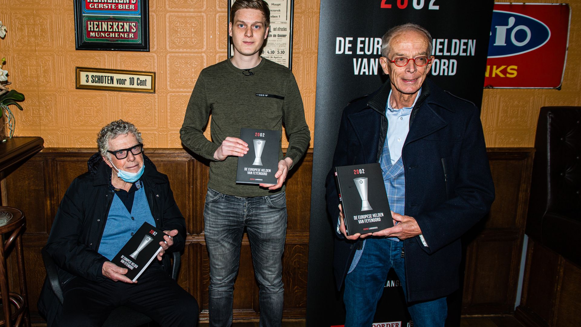 Gerard Meijer, auteur Jesper Langbroek en Rob Baan.