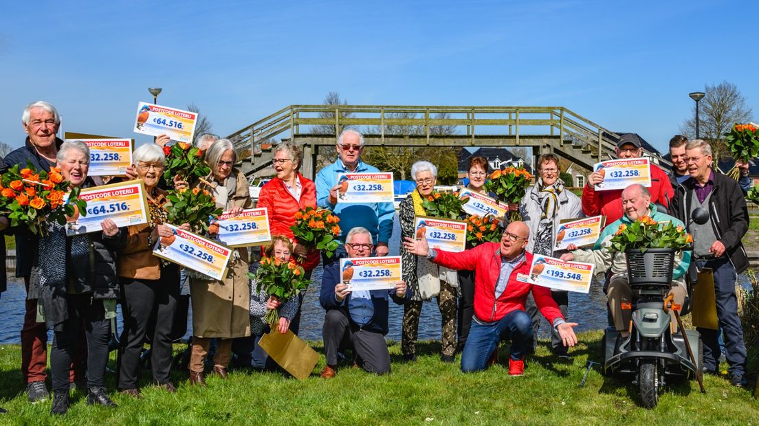 De prijswinnaars van de Postcodeloterij in Scheemda