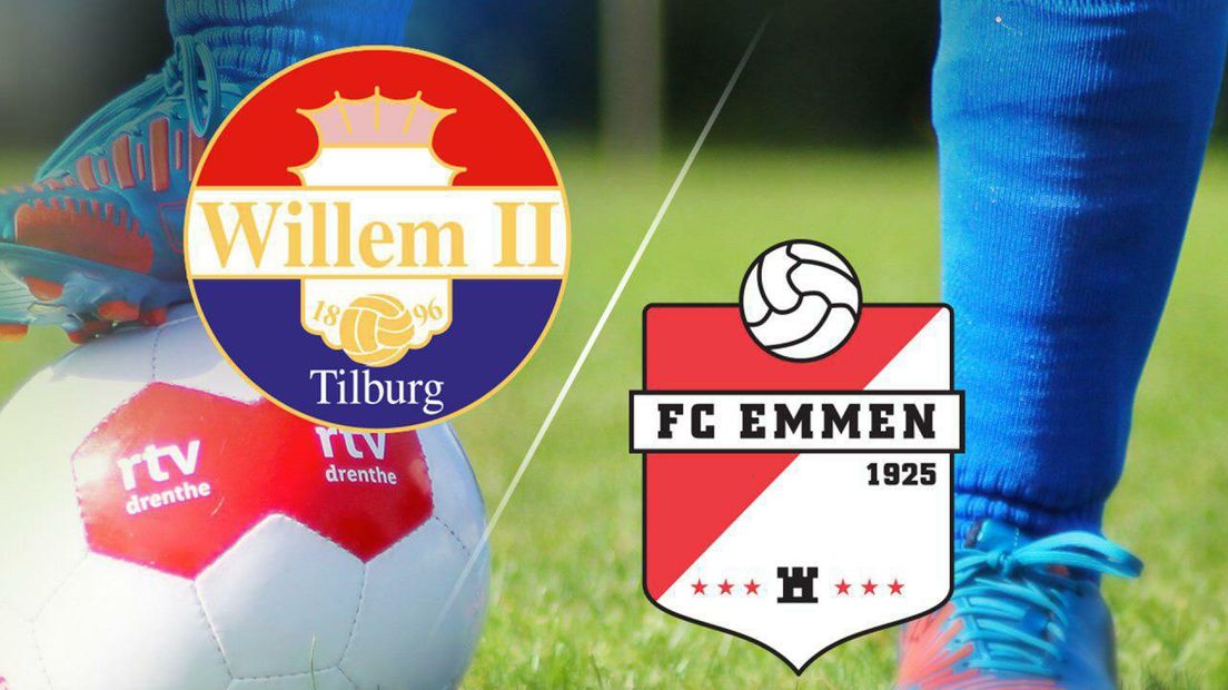 FC Emmen speelde in Tilburg tegen Willem II (Rechten: RTV Drenthe)