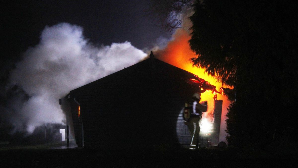 Blokhut in brand in Barger-Compascuum