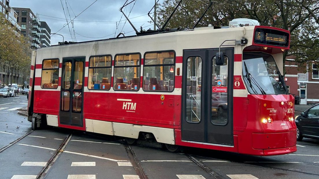 De ontspoorde tram in Den Haag