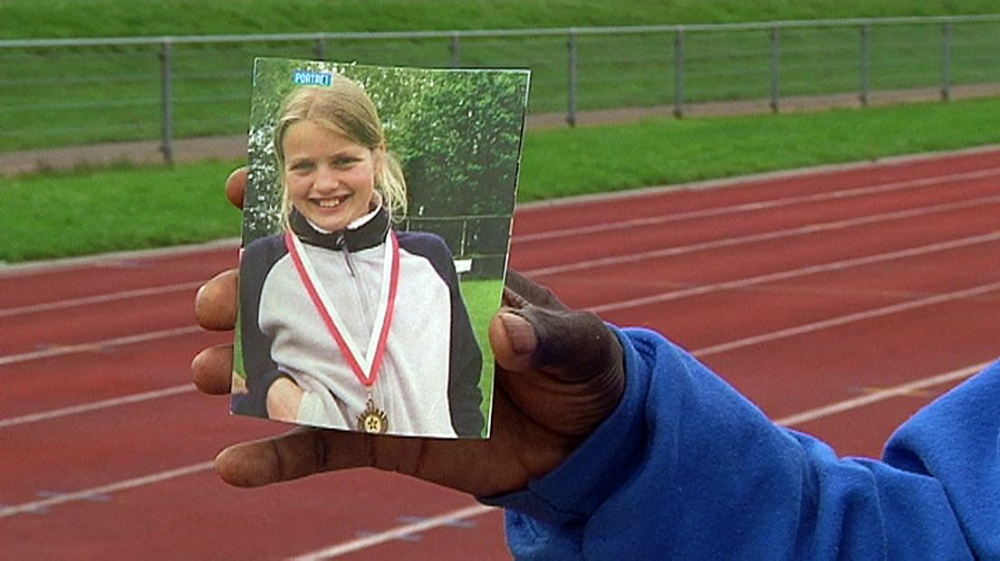 Jeugdfoto van Dafne Schippers.