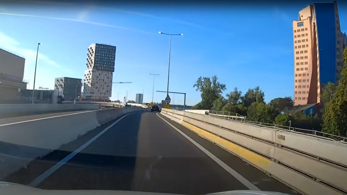 De nieuwe bocht bij de Gasunie richting Drachten