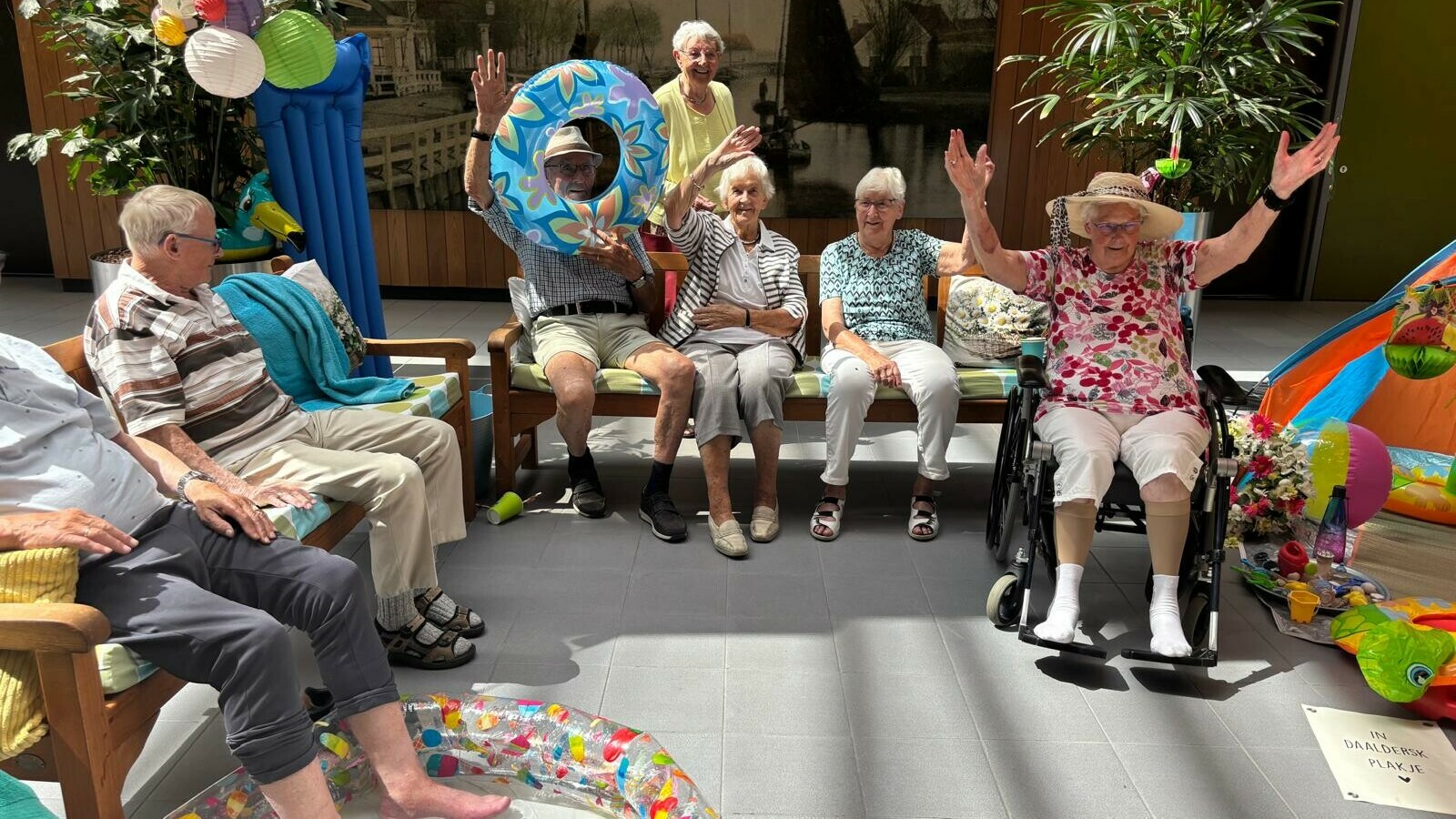 Bij Nij Mariënacker in Workum zijn ze in eilandsferen.