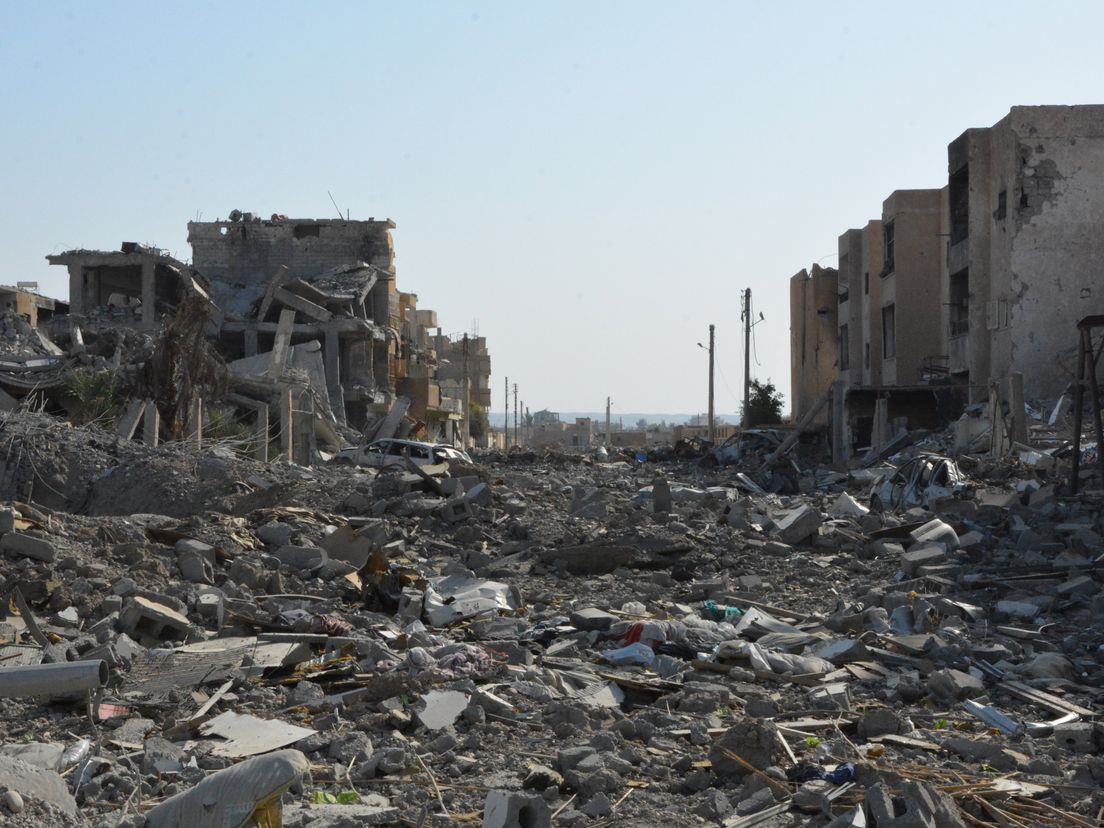 Raqqa, de voormalige hoofdstad van het kalifaat.