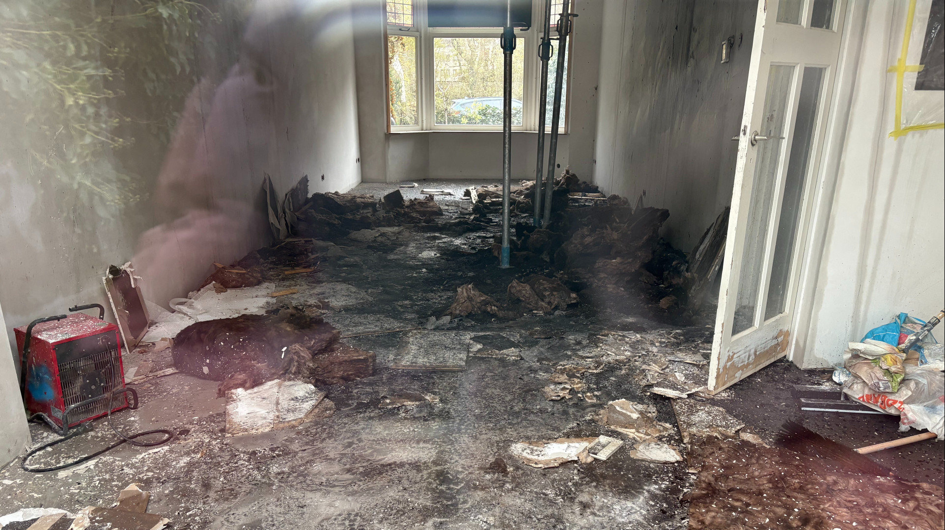 De binnenkant van de woning