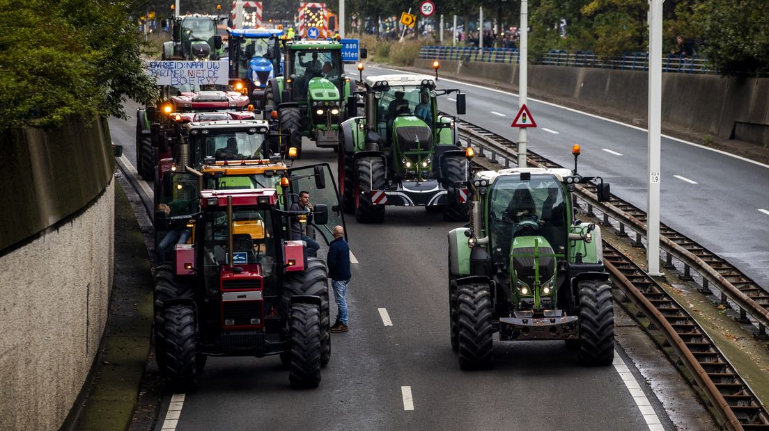 Boeren gingen vorige week met de trekker naar Den Haag (Rechten: ANP)