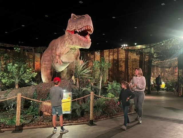 Brullende dino’s nemen Zeelandhallen over: 'Het lijkt net echt'