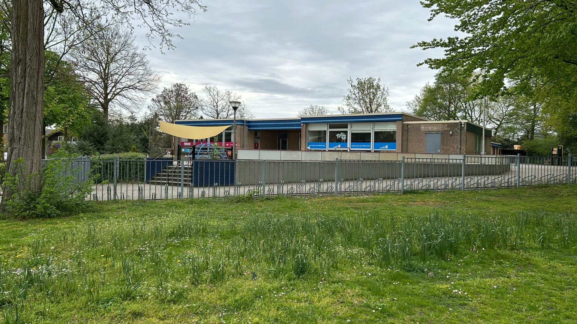 De huidige locatie van de Willibrordusschool aan het Admiraal Helfrichplein in Groenlo