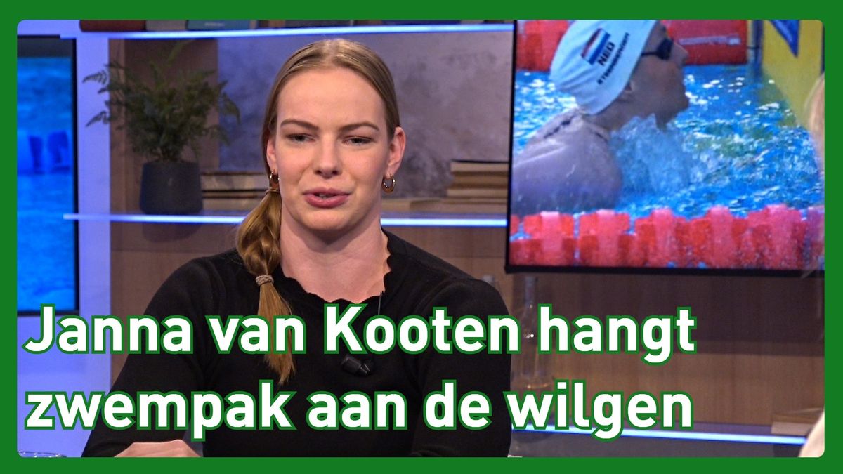 Janna hangt haar zwempak aan de wilgen