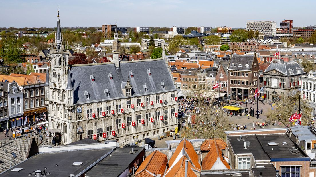 De binnenstad van Gouda