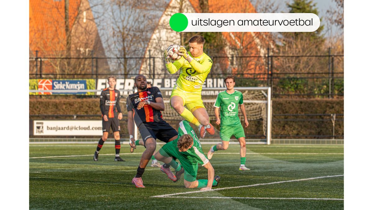 Uitslagen amateurvoetbal zaterdag 31 januari