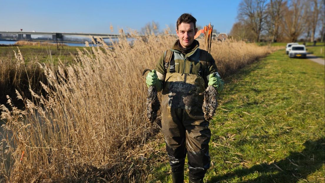 Denny Kooijker is muskusrattenbestrijder.