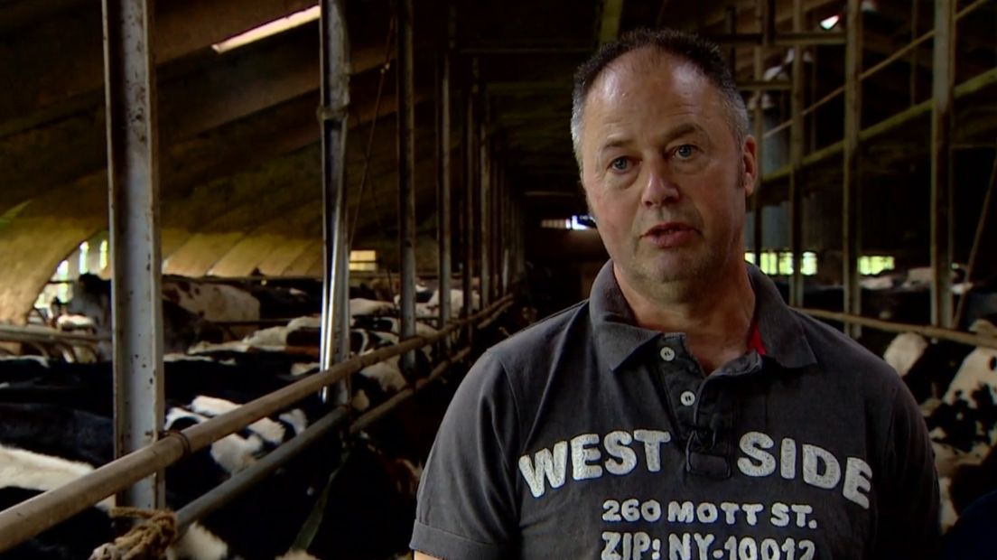 Melkveehouder Bert Ruyne tast in het duister over de oorzaak (Rechten: RTV Drenthe)