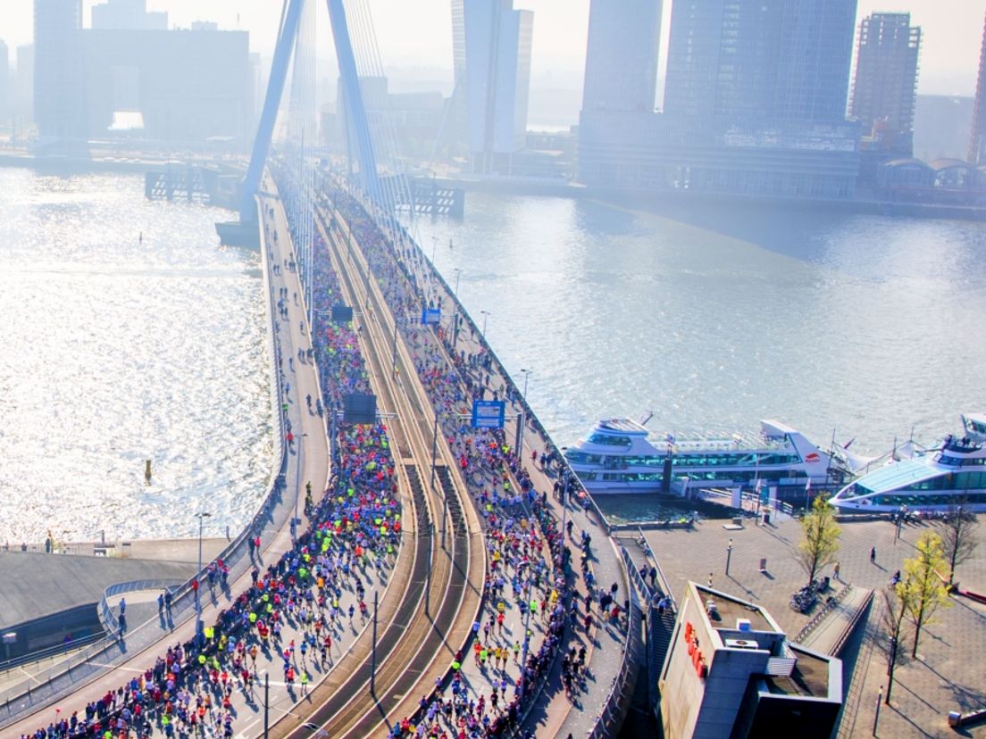 De marathon van Rotterdam