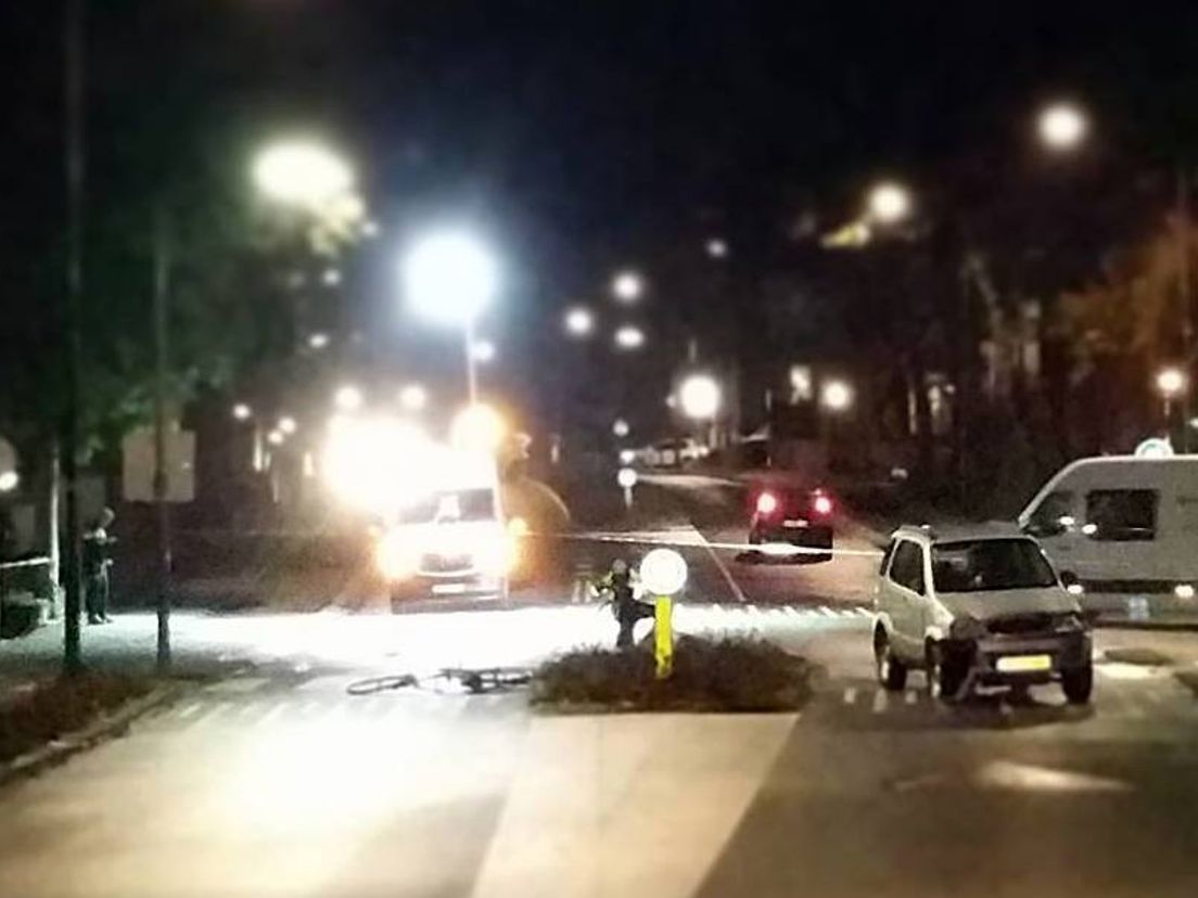Aanrijding op de Wieling in Hardinxveld (Foto Politie Alblasserwaard-Vijfheerenlanden)