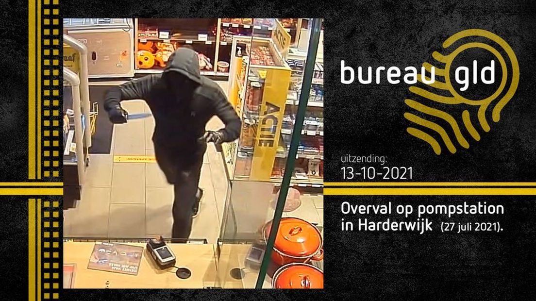 De politie in Harderwijk zoekt deze overvaller.