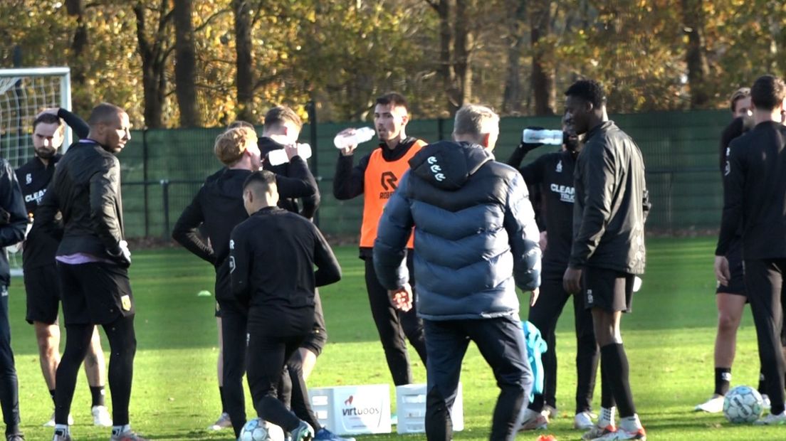 De spelers maakten een gemotiveerde indruk onder Sturing