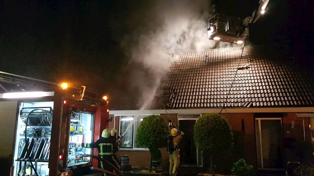Woningbrand aan de Markslaghoek in Enschede