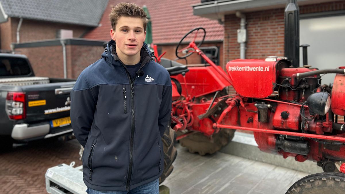 Joris wint een oldtimer trekker door zeven biertjes te atten: "Heb niet eens een trekkerrijbewijs"