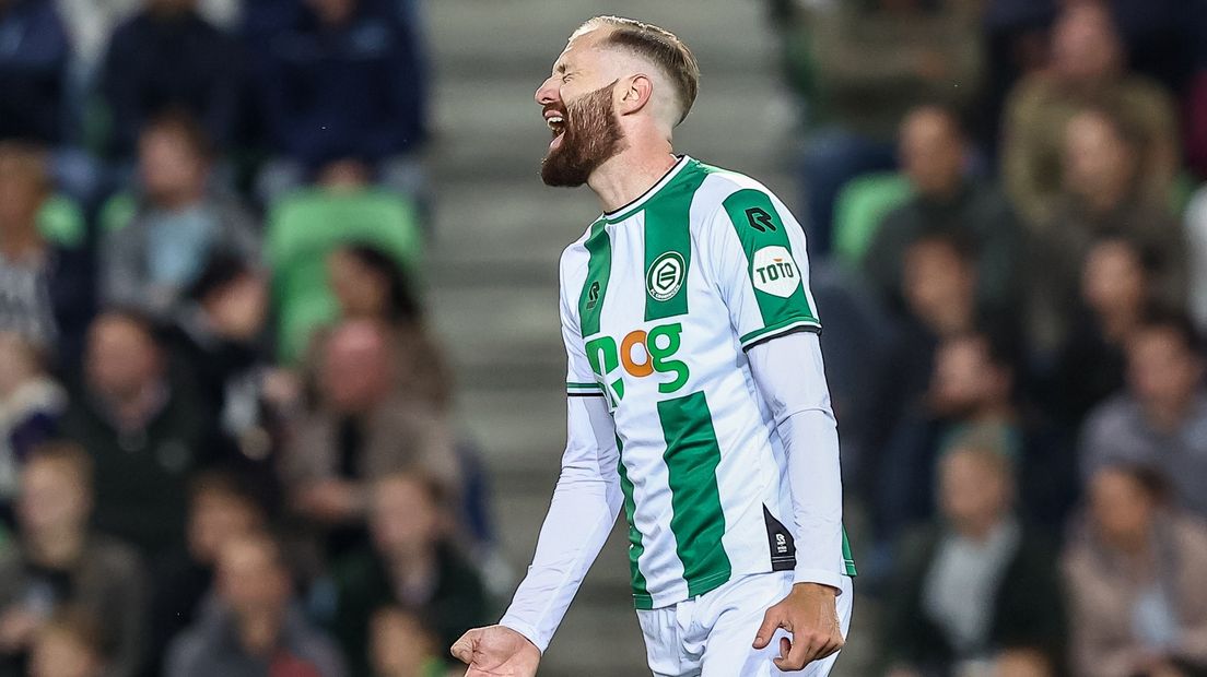 Een gefrusteerde Kevin van Veen