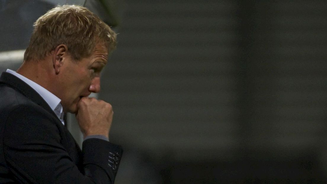 Jan de Jonge tijdens zijn laatste duel met Heracles Almelo tegen Excelsior