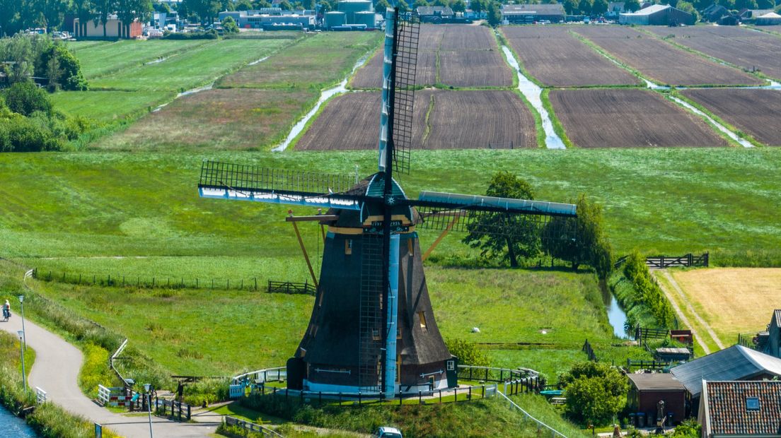Achter deze Vrouwgeestpolder moet de nieuwe woonwijk gebouwd worden