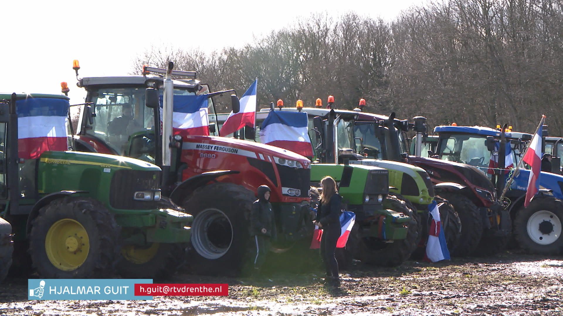 Boeren Demonstreren Langs Parcours Ronde Van Drenthe - RTV Drenthe