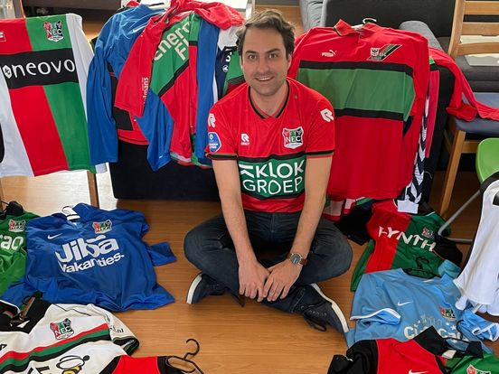 Haagse NEC-fan heeft keuze uit 75 shirts om aan te trekken tijdens bekerfinale