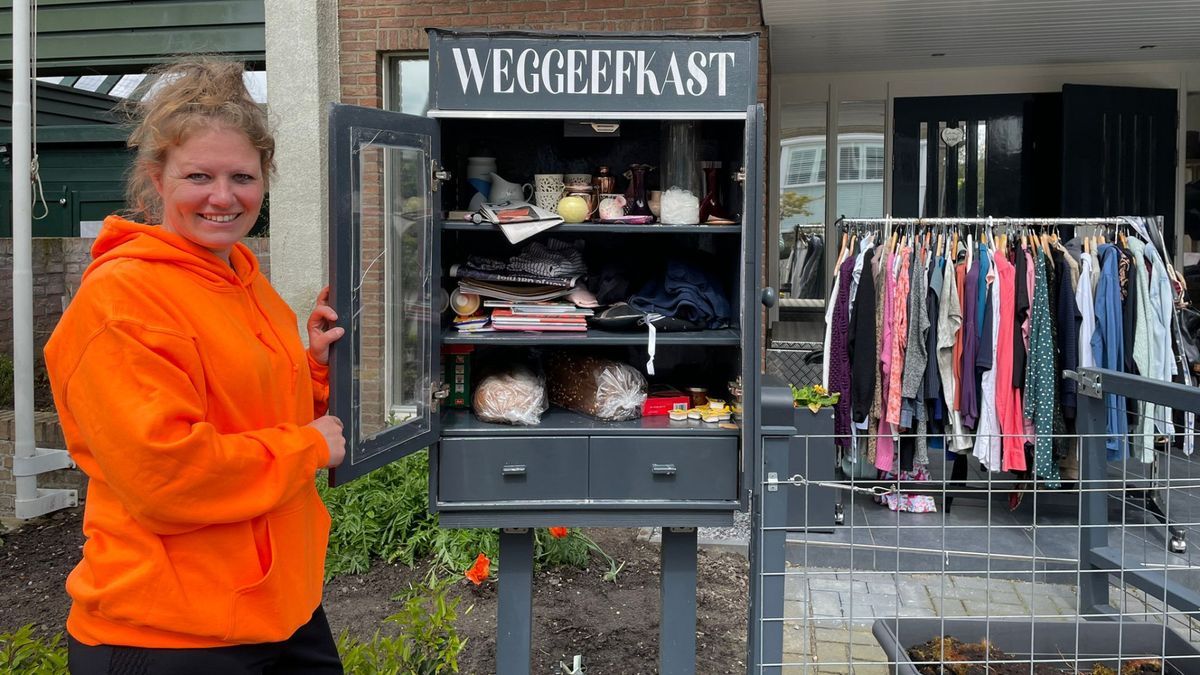 Mariëlle geeft gratis kleding, eten en producten weg: 'Ik heb een groot hart'