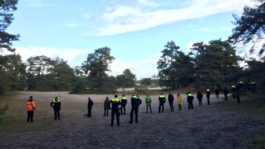 De zoektocht in linie eindigt in de Soester Duinen