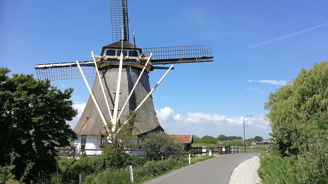 De Oostzijdse molen langs het Gein.