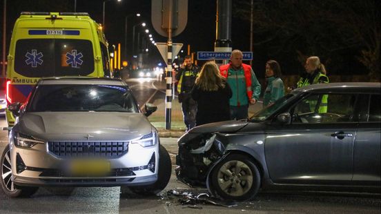 Auto's beschadigd na botsing