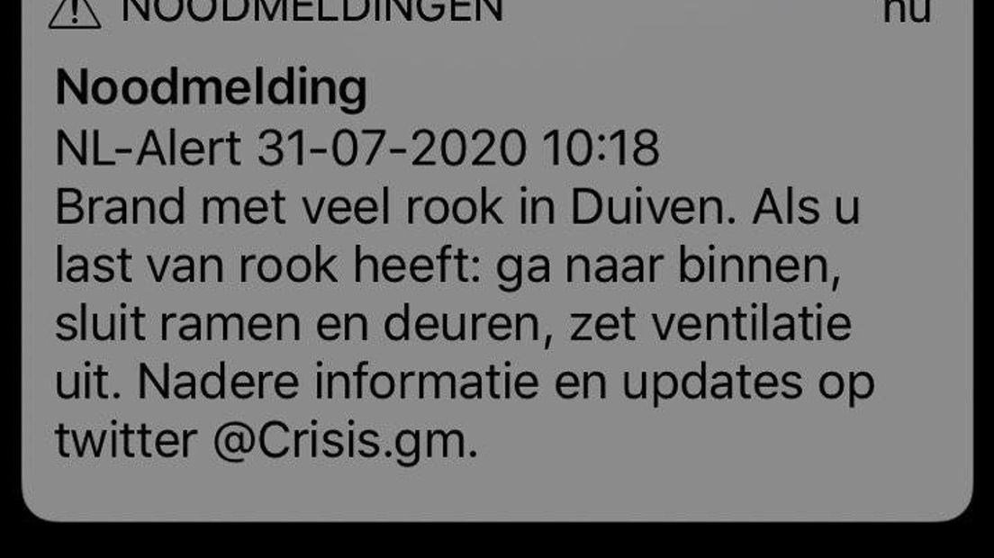 Het NL Alert.