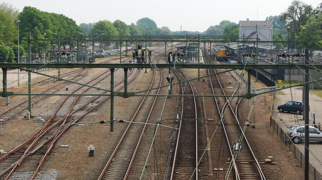 Het stationsgebied in Meppel