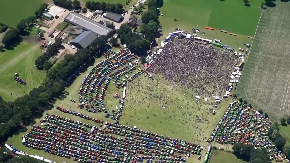 De kaart kwam net na het boerenprotest waar in dat gebied duizenden boeren demonstreerden