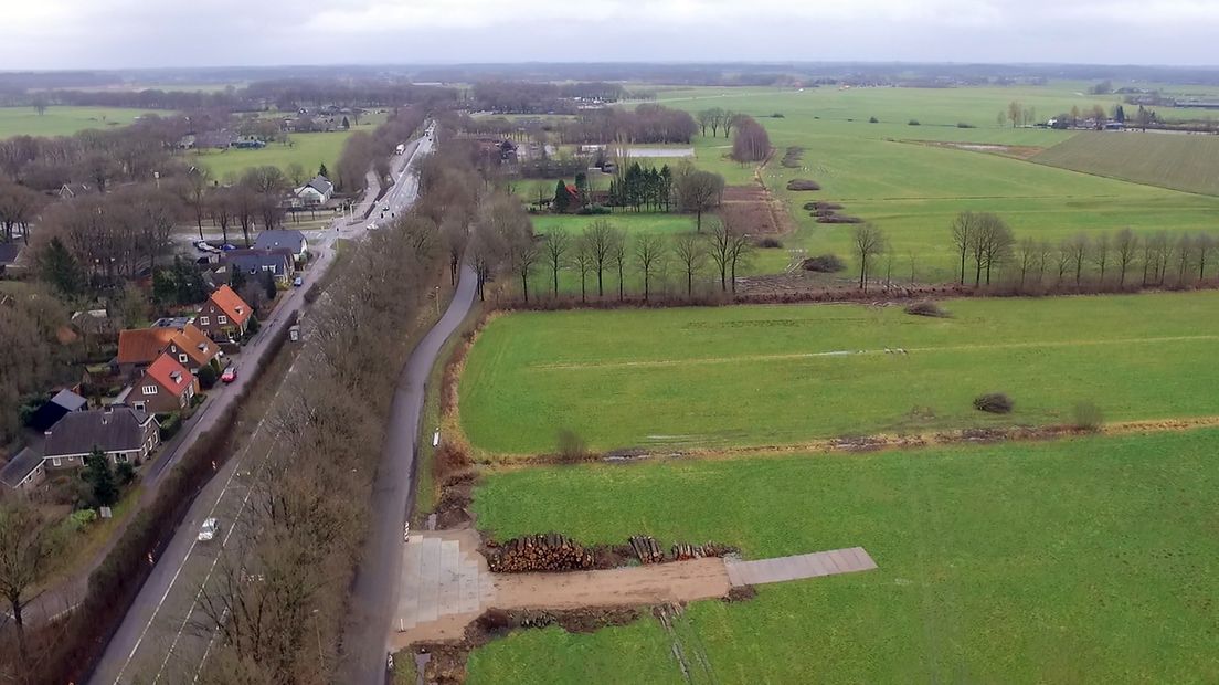 Twee rijstroken en honderd kilometer per uur: nieuwe N35 bij Wijthmen is open (afbeelding oude situatie)