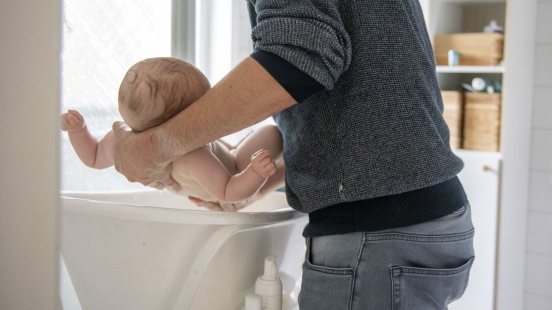 Niet de baby en vader in het verhaal