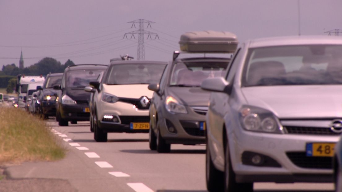 File door reparatie van vangrail op A58