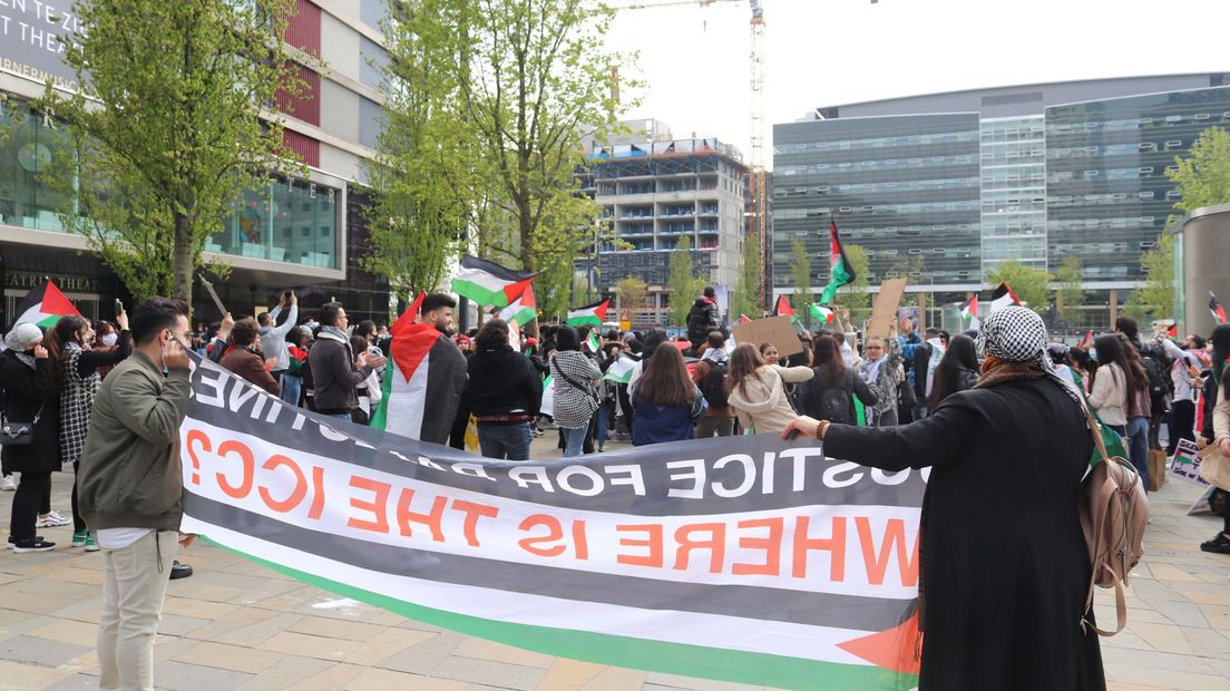 De Palestinabetoging van afgelopen vrijdag werd druk bezocht