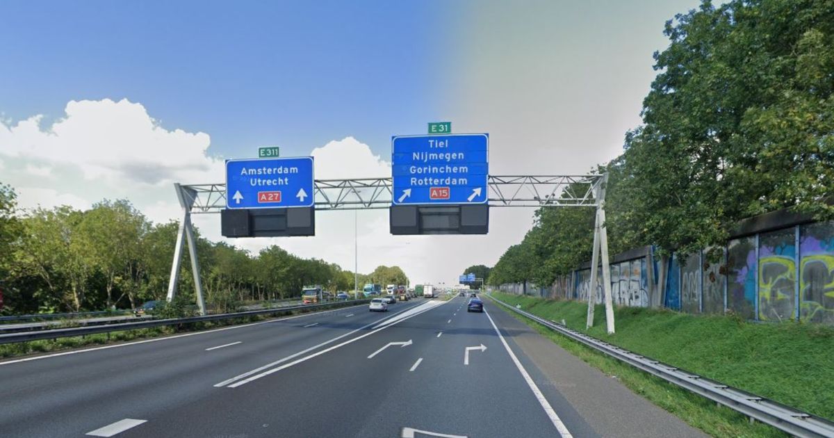 Let op hier wordt gewerkt aan de weg in het weekeinde Rijnmond