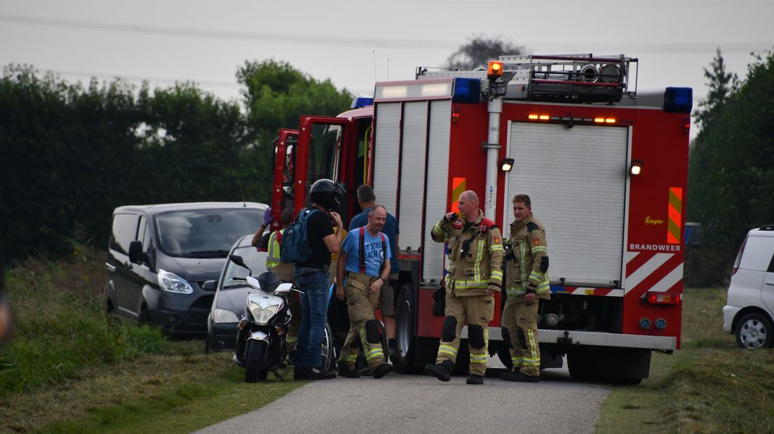 De man is voor controle naar het ziekenhuis gebracht