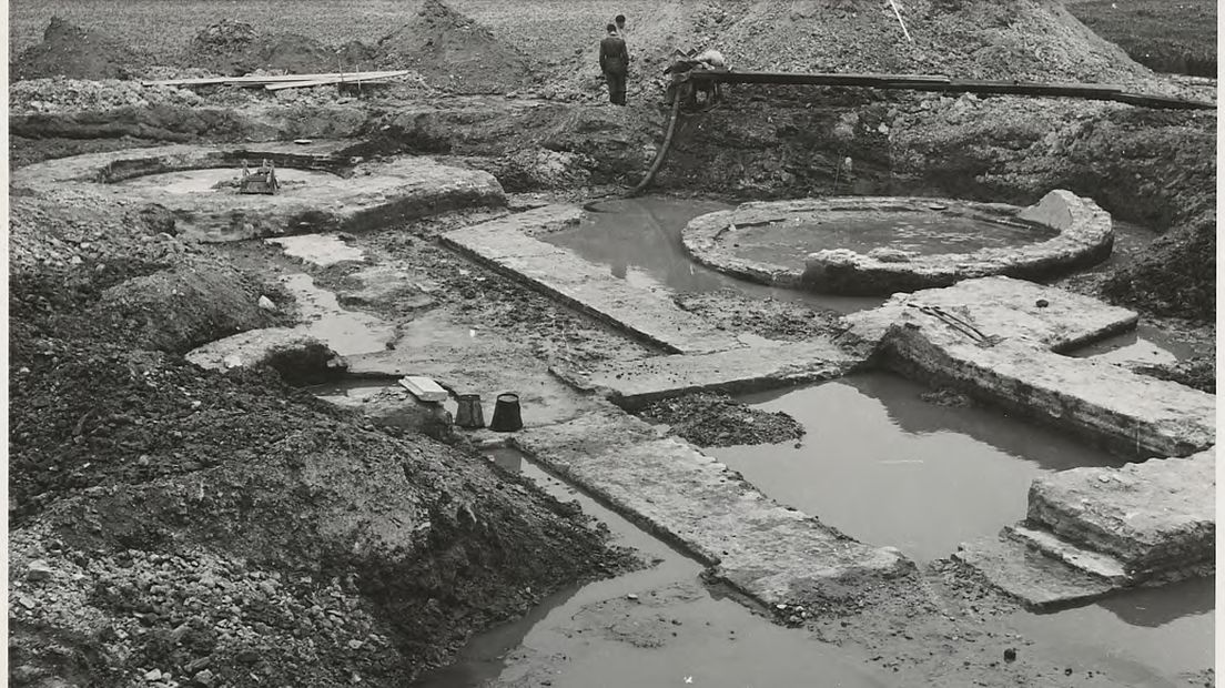 In 1955 is een deel van het kasteel al eens opgegraven voor onderzoek