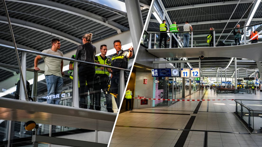 Een deel van Utrecht Centraal werd dinsdag afgezet omdat er onbeheerde tassen werden gevonden