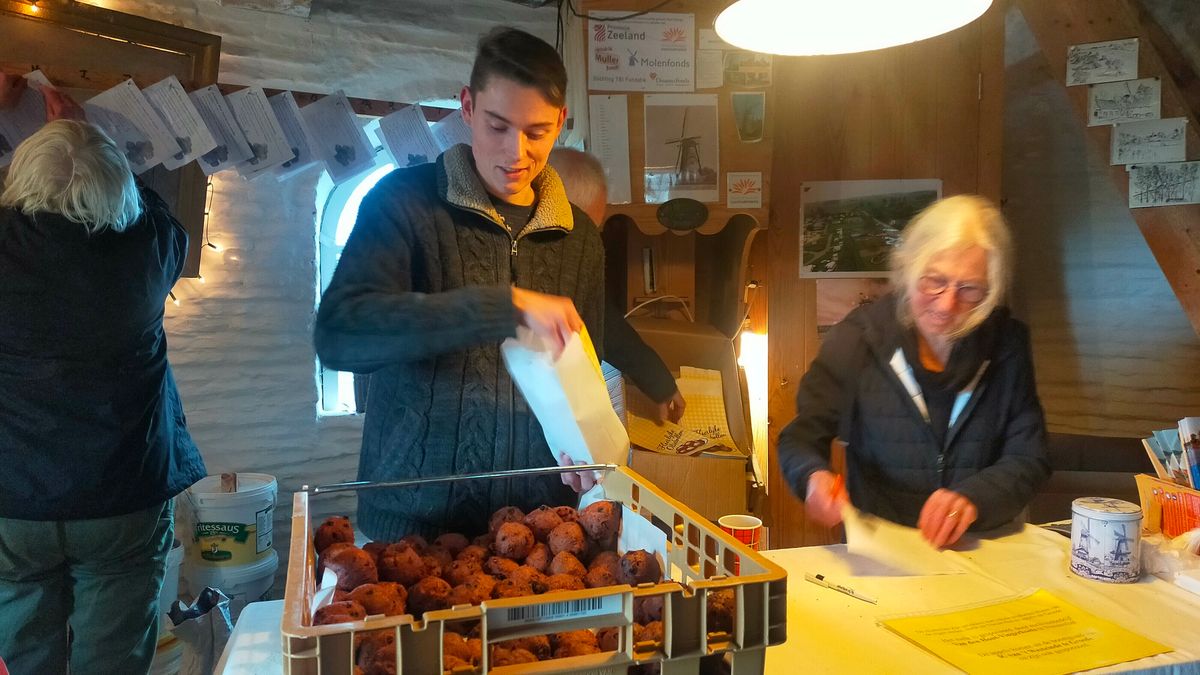 Molenaar Thijs (21) bakt zich suf om geld op te halen voor molen in Nieuwvliet
