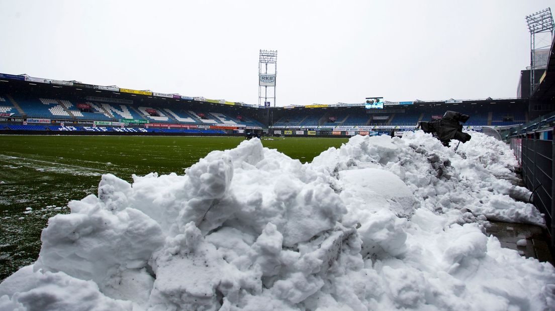 Wedstrijd verplaatst vanwege verwachte sneeuwval