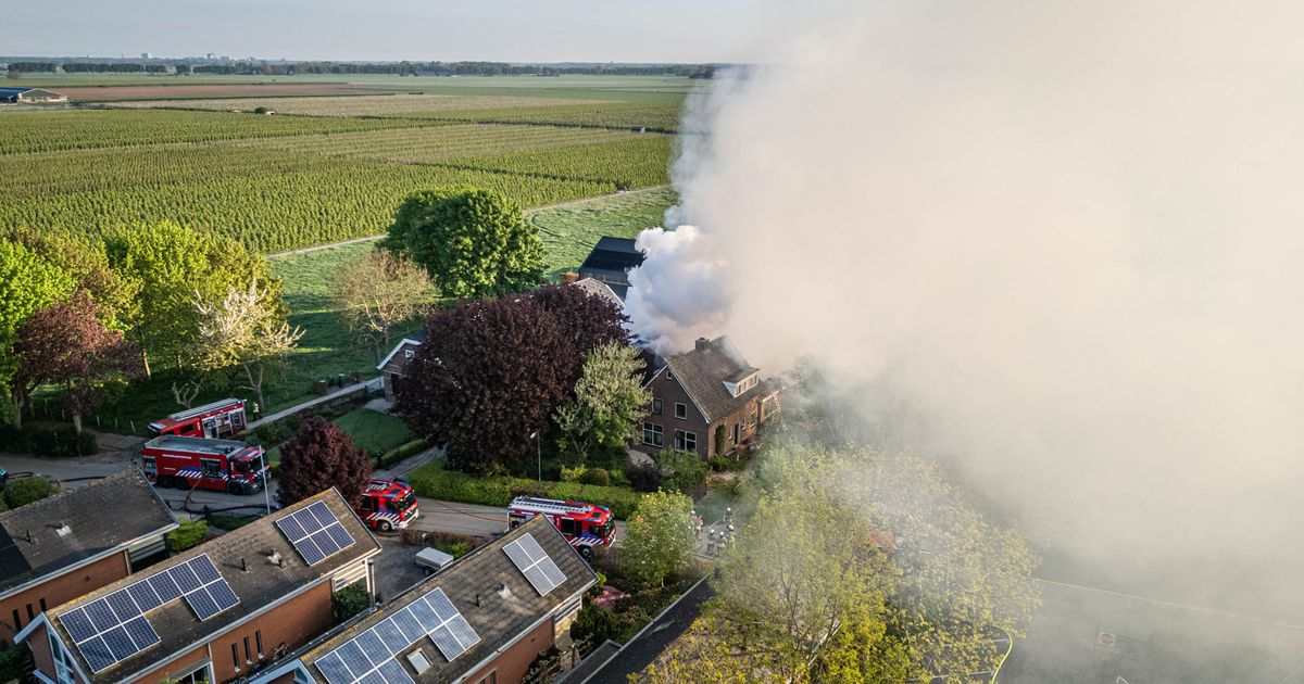 Grote woningbrand 't Goy